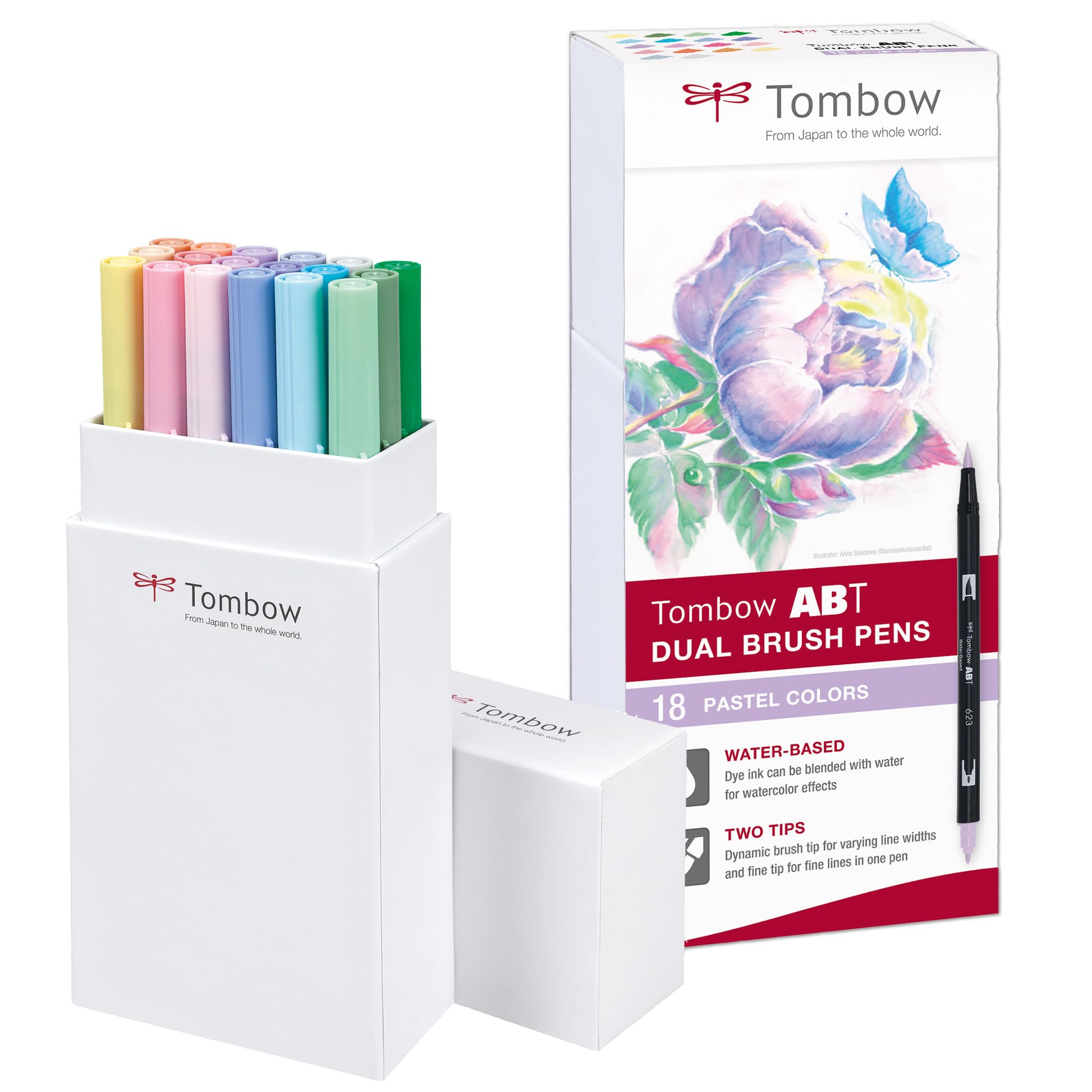 tombow-abt-dual-brush-pen-18er-set-pastellfarben image 1