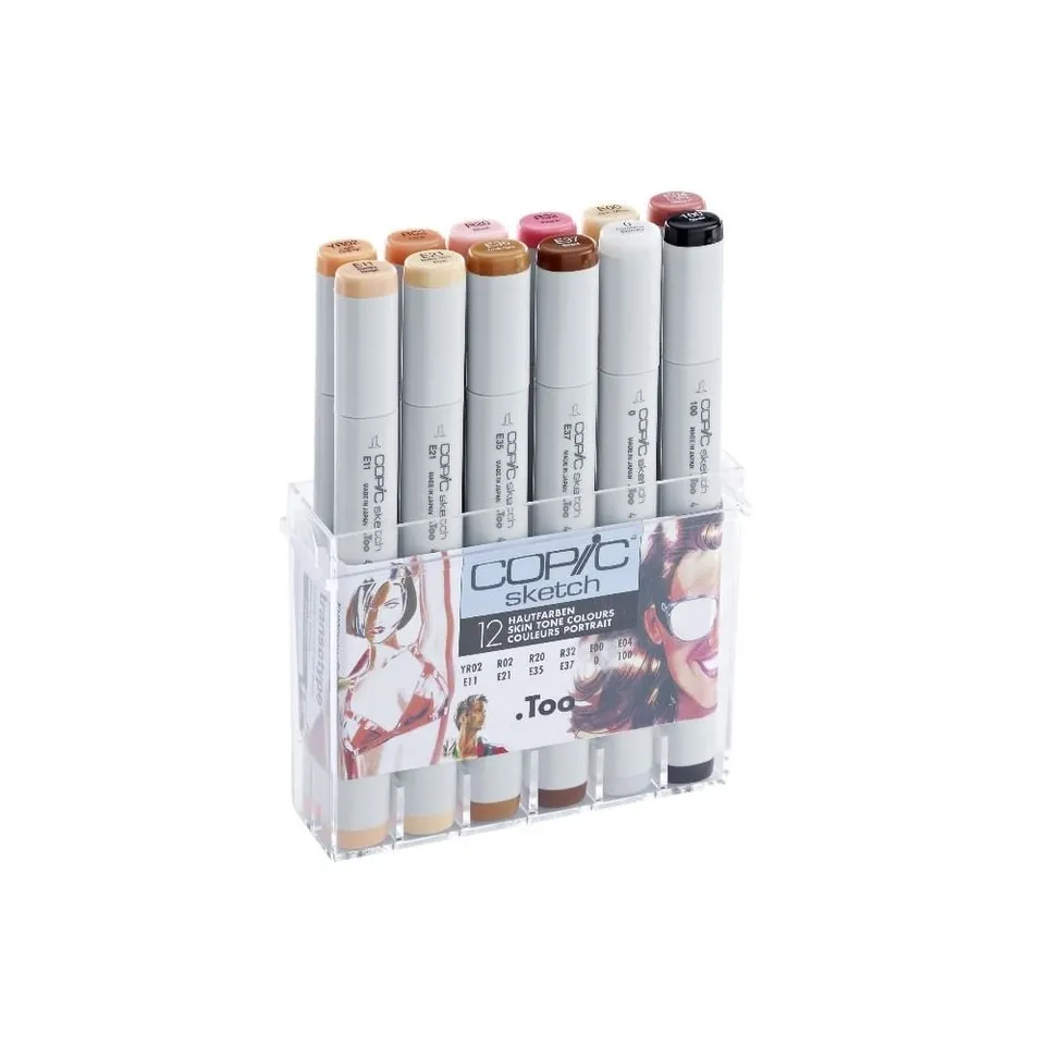 copic-sketch-set-portrait-12er-im-acryl-display-twin-marker image 1
