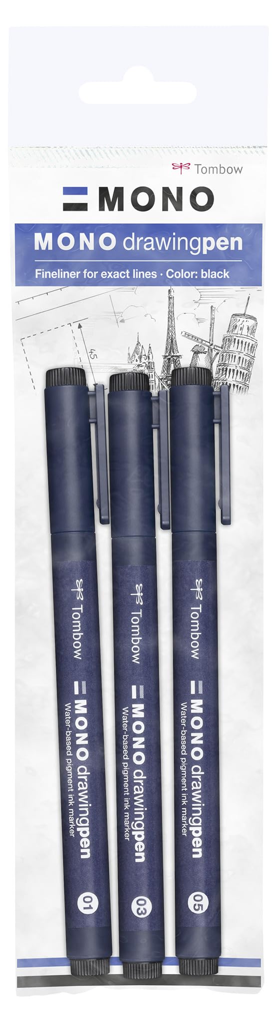 tombow-mono-drawing-pen-ws-efl-3p-fineliner-set-schwarz-3-st-rken image 1
