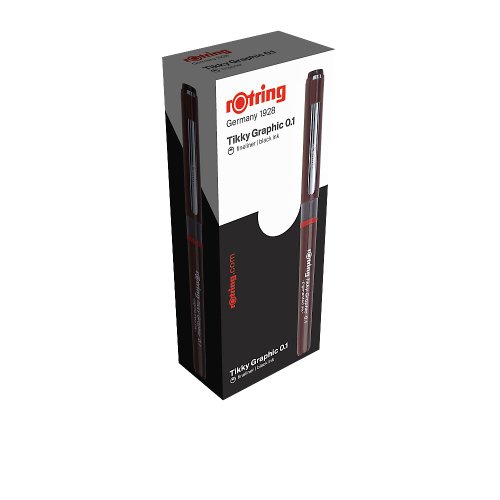 rotring-tikky-graphic-fineliner-1-0-mm-bordeaux-box-mit-12-stiften image 3