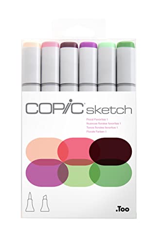 copic-sketch-set-floral-favorite-1-6-twin-marker-brush-medium-broad image 6