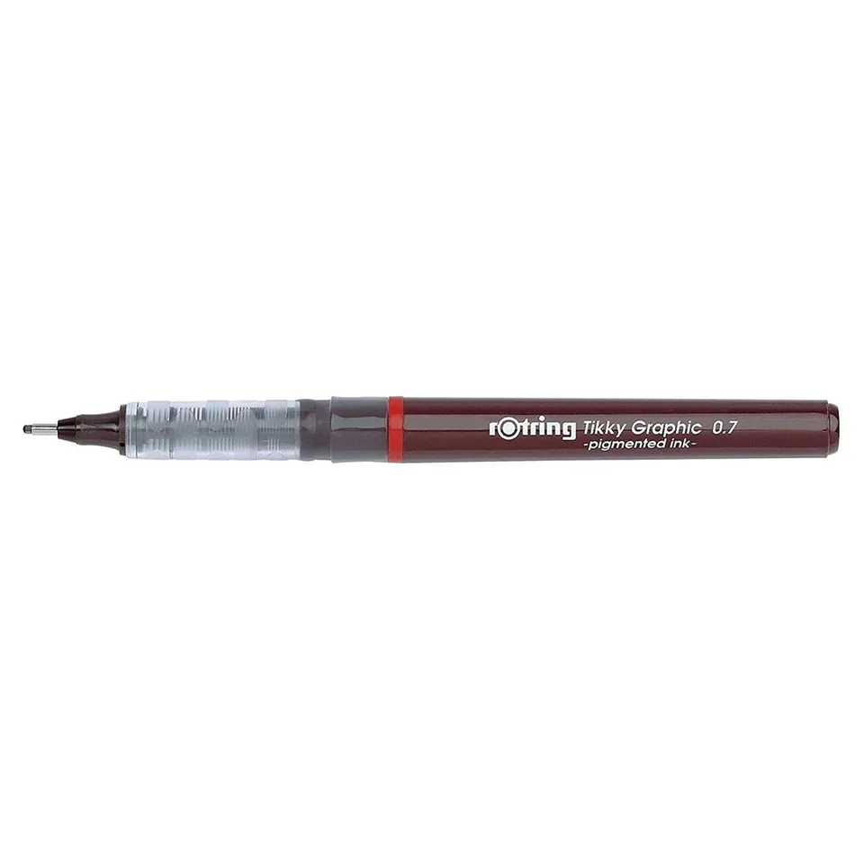 rotring-tikky-graphic-fineliner-0-7-mm-schwarz-einweg-feinliner-2er-pack image 1