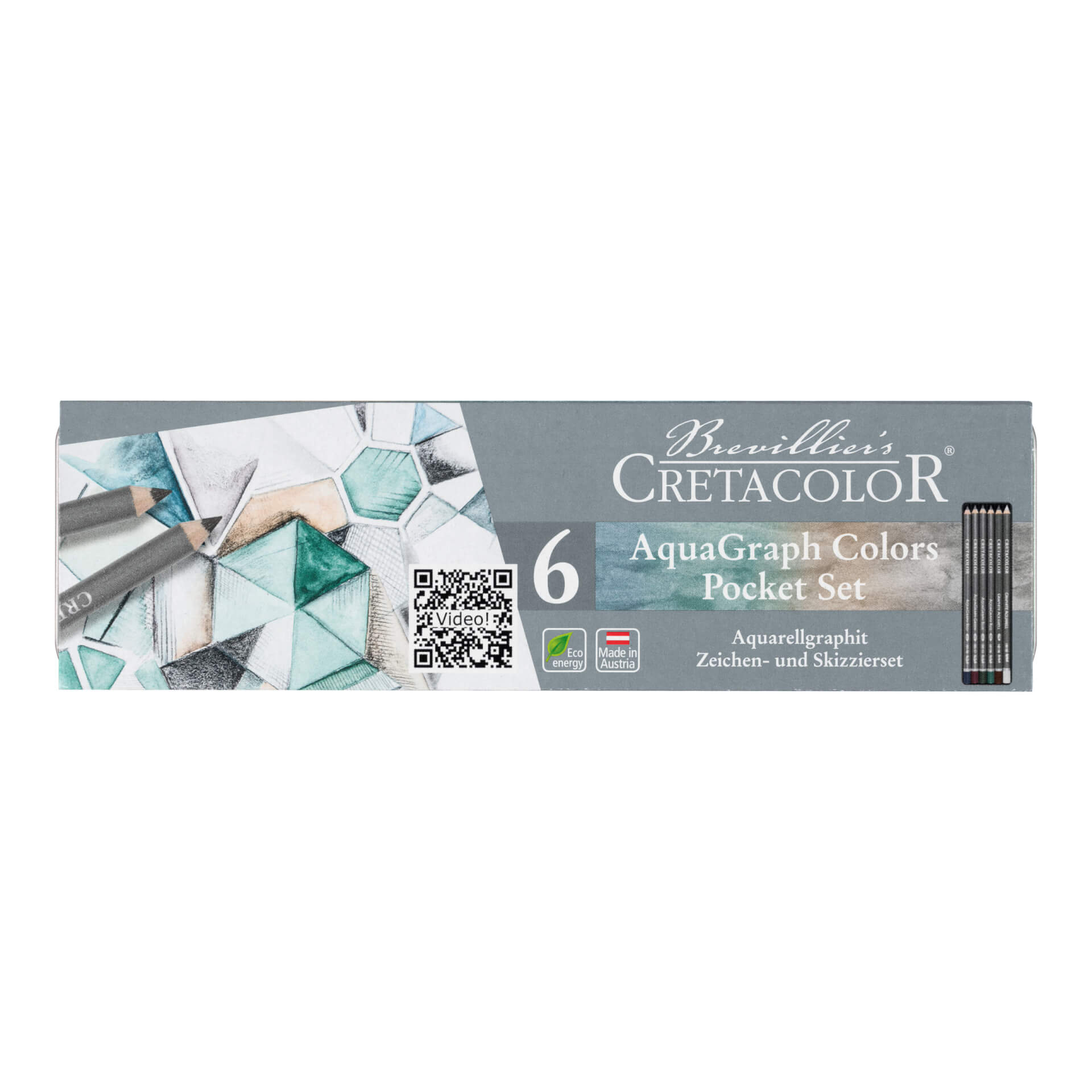 cretacolor-aquagraph-colors-pocket-set-aquarellierbares-farbstift-set image 1