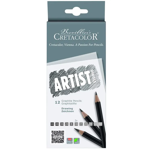 cretacolor-artist-studio-graphitstifte-12er-set-bleistifte image 1