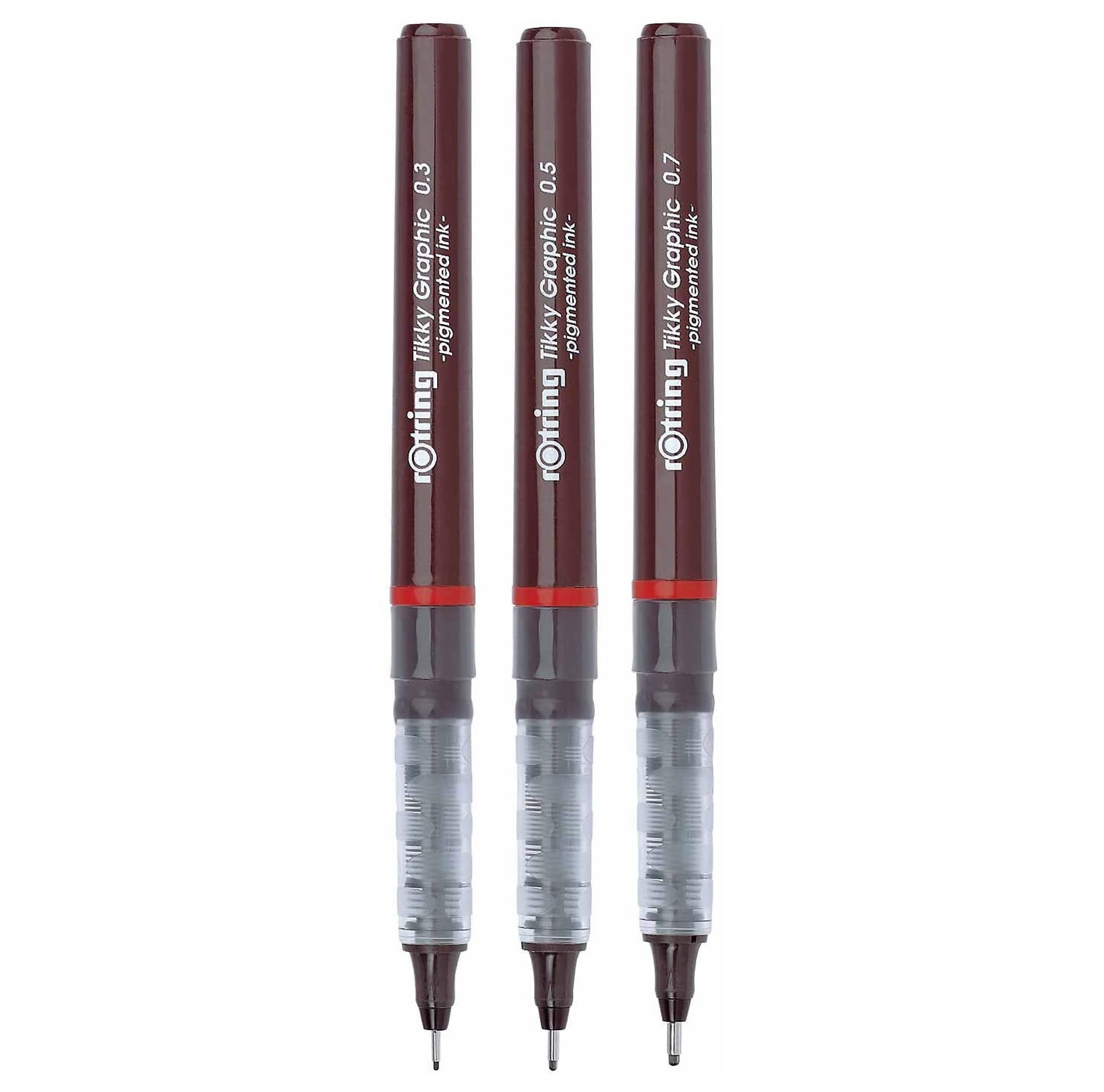rotring-tikky-grafik-fineliner-stifteset-0-3-mm-0-5-mm-0-7-mm-3-st-ck-schwarz image 2