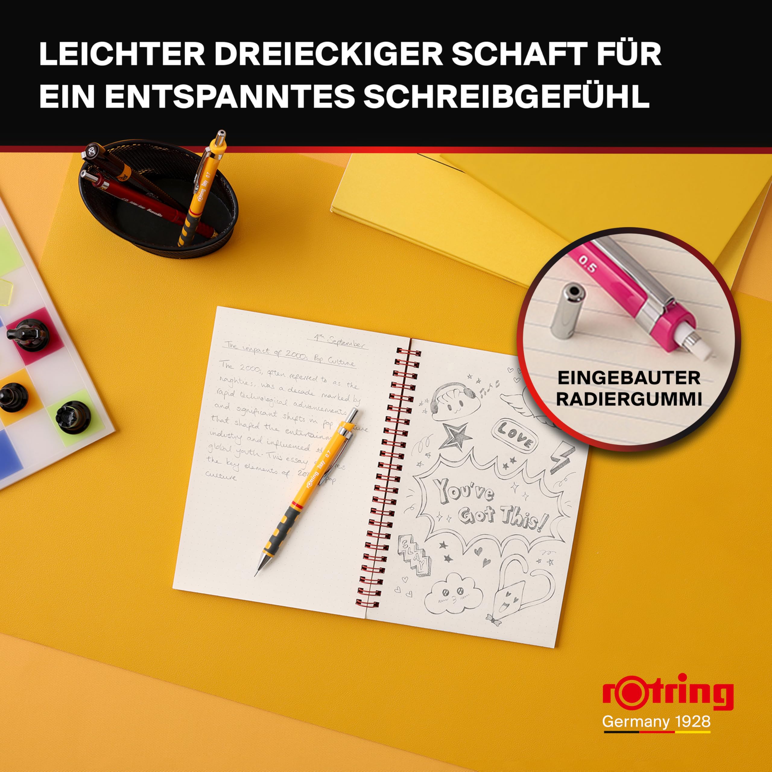 rotring-tikky-druckbleistift-hb-0-7-mm-irisblauer-dreikantschaft-12er-pack image 3