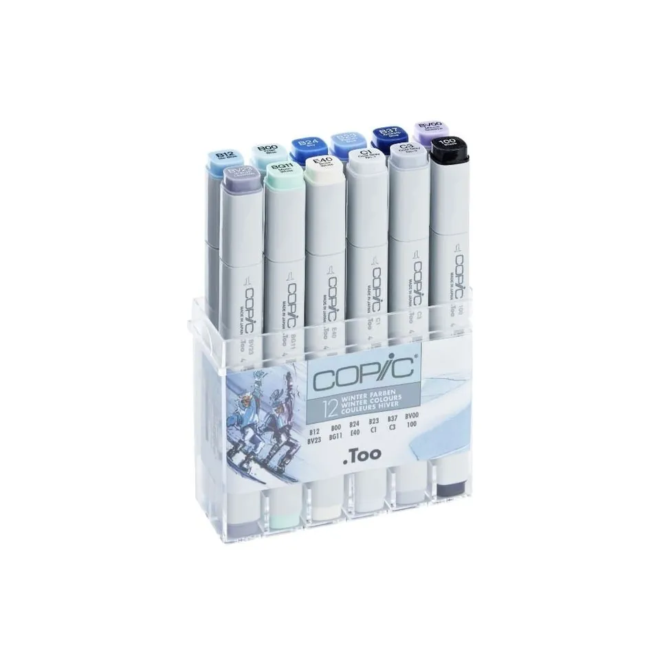 copic-classic-set-winter-farben-12-twin-marker-im-acryl-display image 1