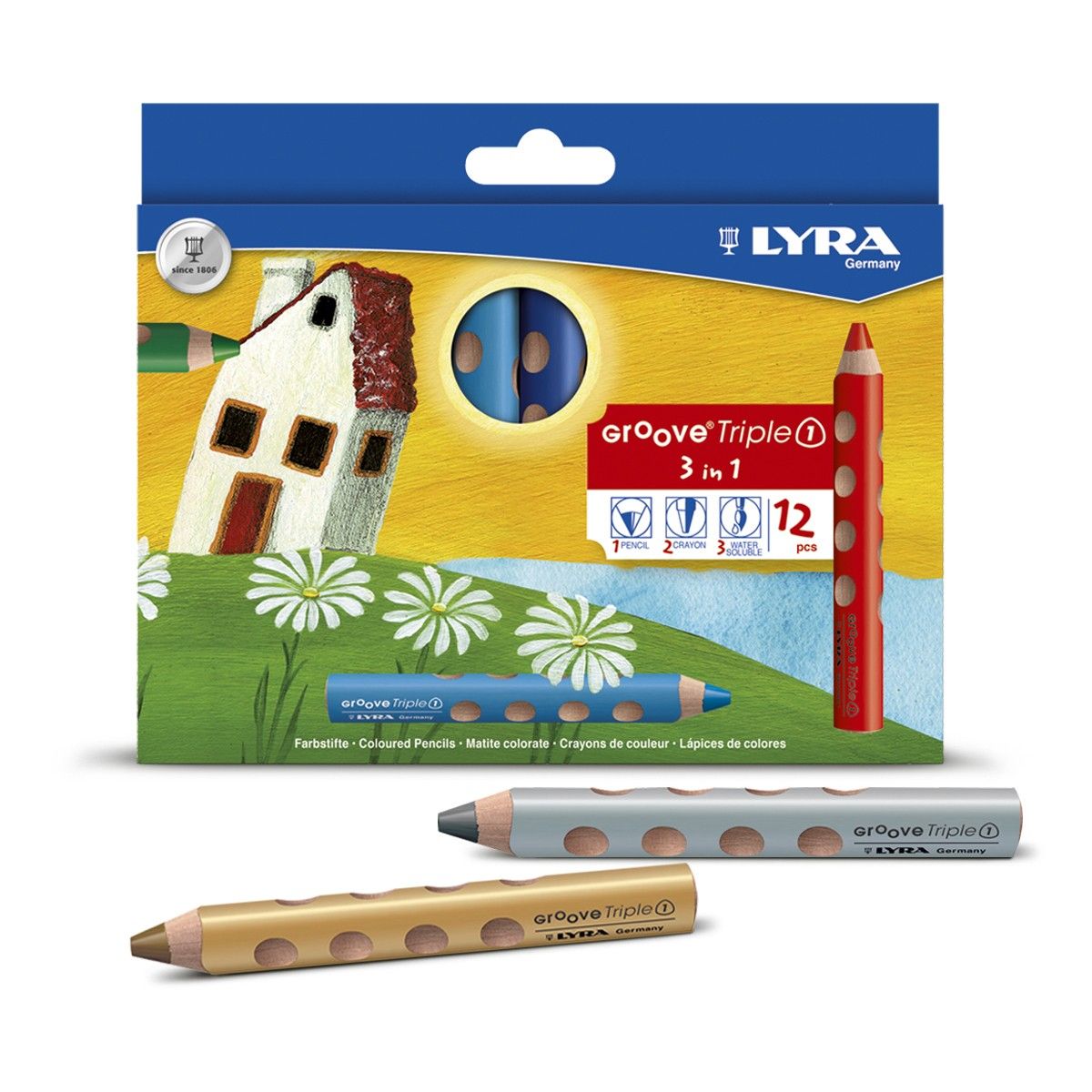 lyra-groove-tripleone-dreikant-bleistift-3-in-1 image 1
