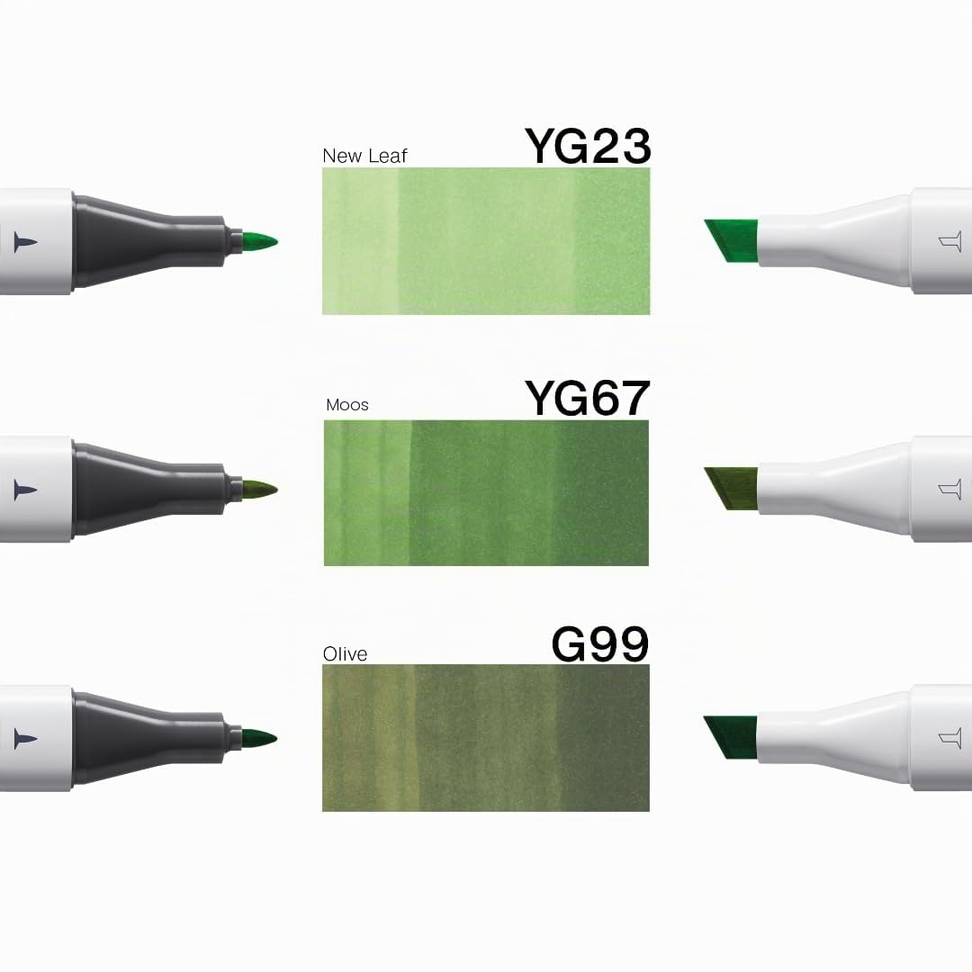 copic-classic-designer-collection-summer-leaf-tints-marker-set-3-twin-marker-yg2 image 3