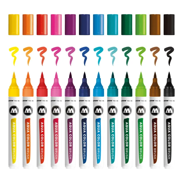 molotow-aqua-color-brush-basic-set-1-12-brush-pens-sortiert image 1