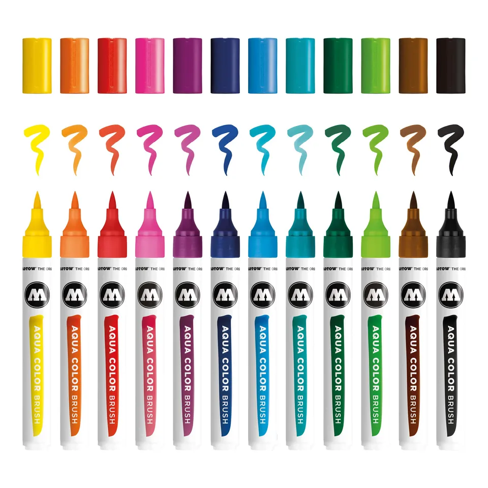 molotow-aqua-color-brush-basic-set-1-12-brush-pens-sortiert image 1