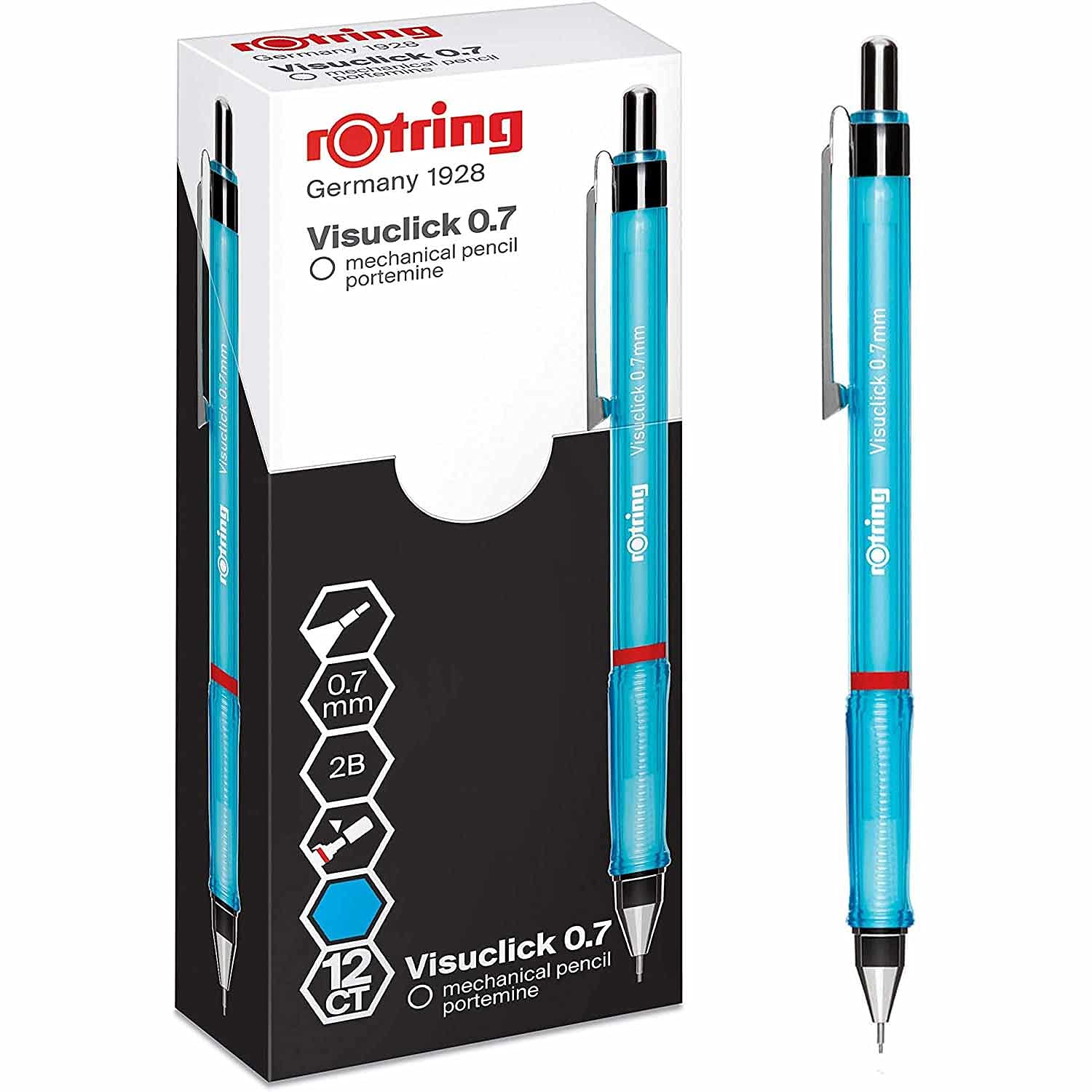 rotring-visuclick-druckbleistift-0-7-mm-2b-orange-12-st-ck-box image 6
