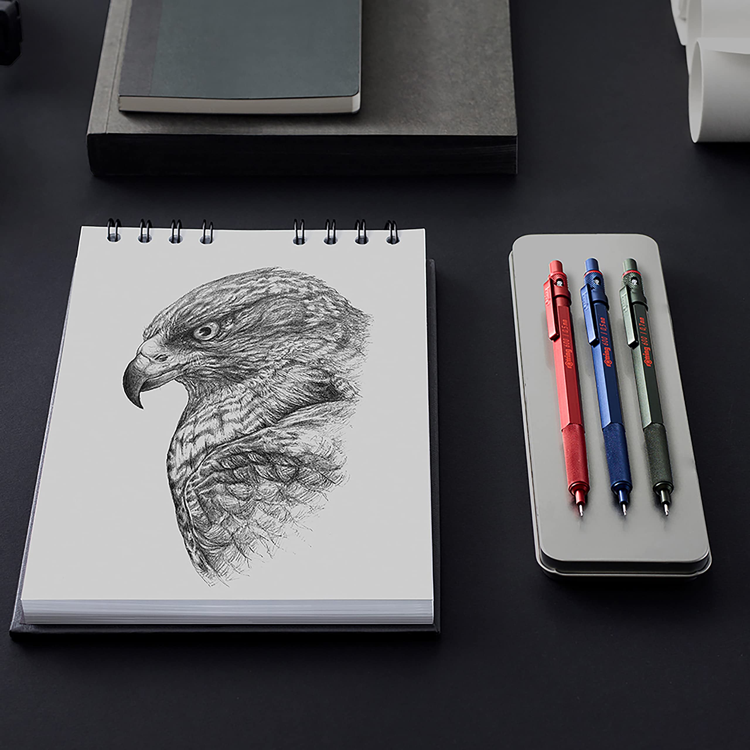 rotring-600-druckbleistift-0-7-mm-blau-vollmetall image 3