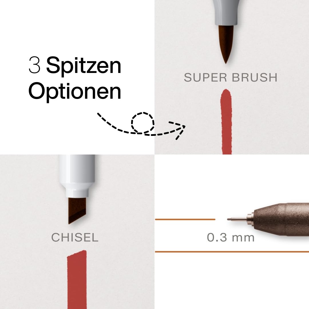 copic-ciao-5-1-set-hair-tones-1-twin-marker-mit-brush-und-keilspitze-inkl-multil image 3