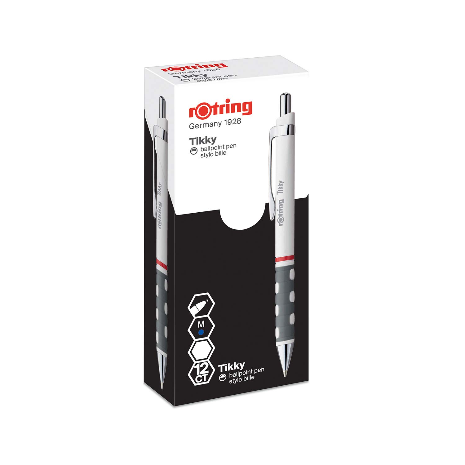 rotring-tikky-kugelschreiber-1-0-mm-blau-wei-12-st-ck image 1