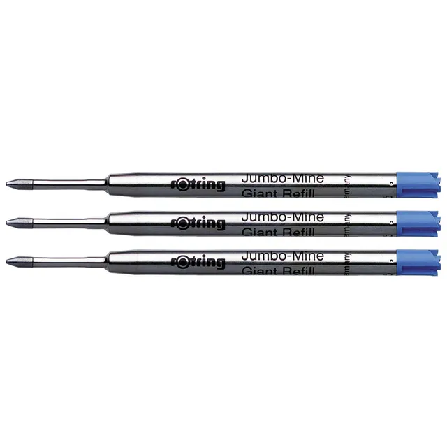 rotring-jumbo-mine-m-blau-ersatzminen-f-r-kugelschreiber-3-st-ck image 1