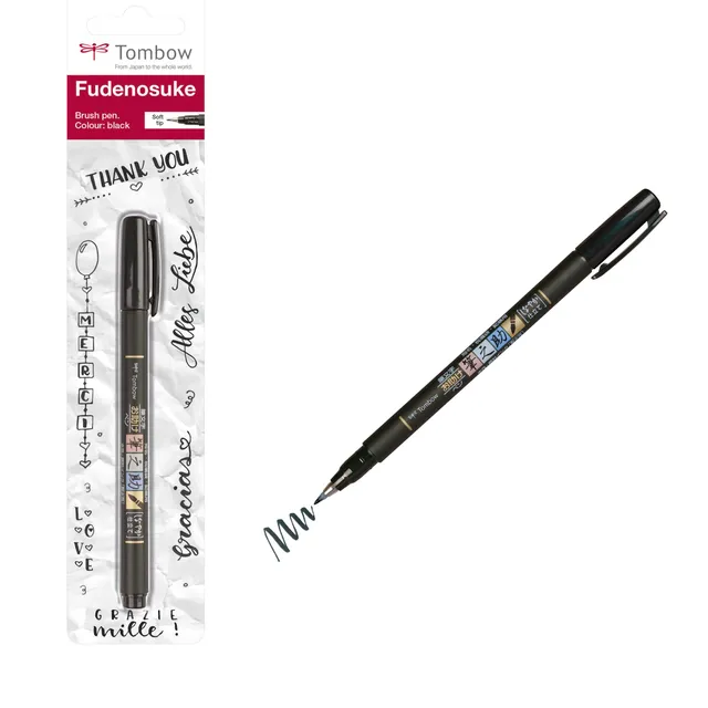 tombow-fudenosuke-brush-pen-weich-schwarz-1-st-ck image 1