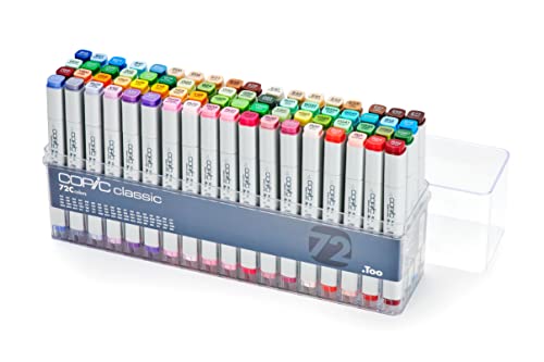 copic-classic-set-72-colors-c-72er-set-im-acryl-display-twin-marker-mit-mittelbr image 2