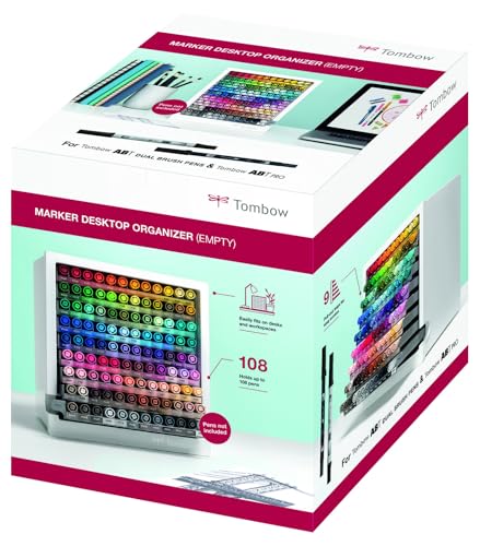 tombow-schreibtisch-organizer-f-r-108-stifte-ausziehbare-f-cher-orga-108c image 3