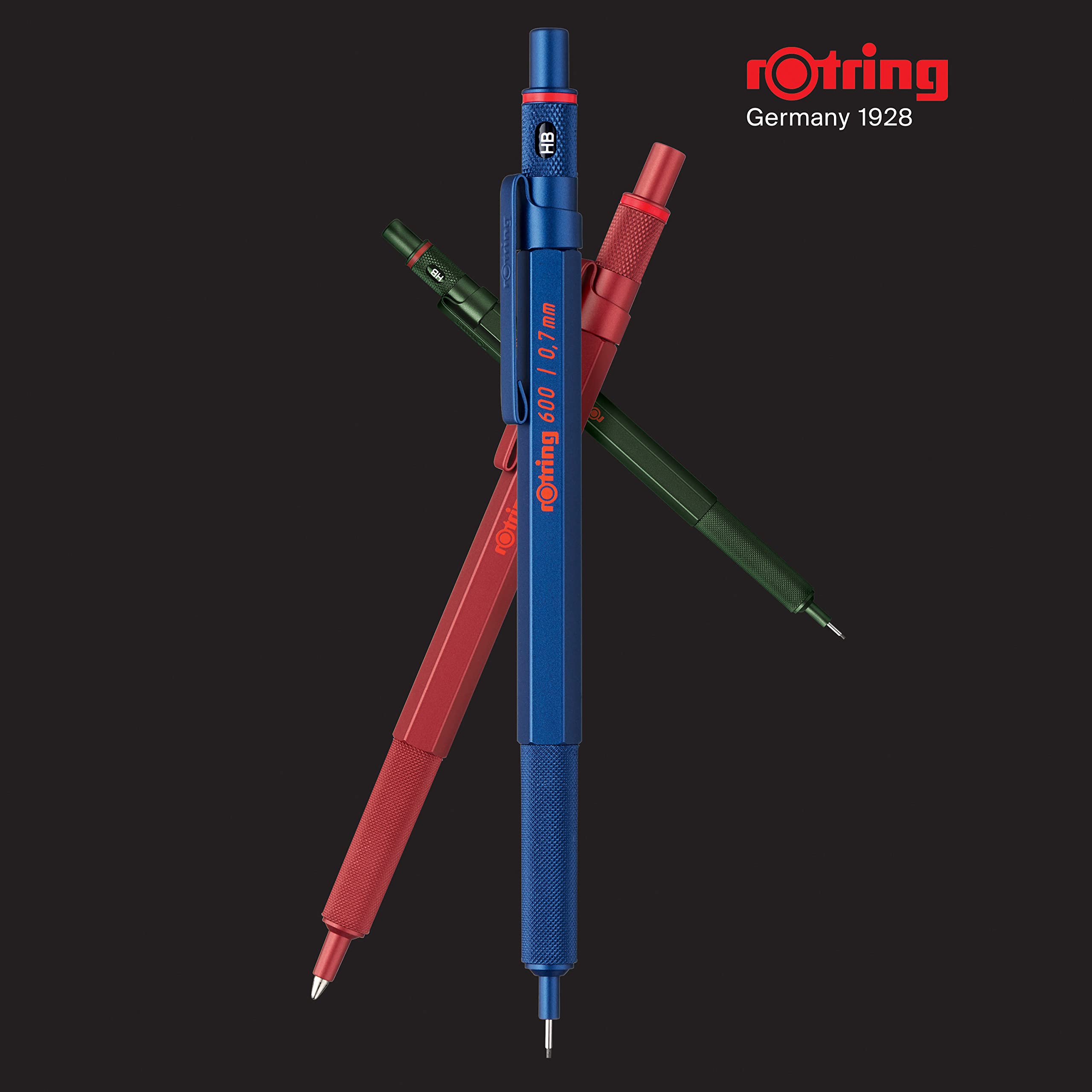 rotring-600-druckbleistift-0-7-mm-blau-vollmetall image 2