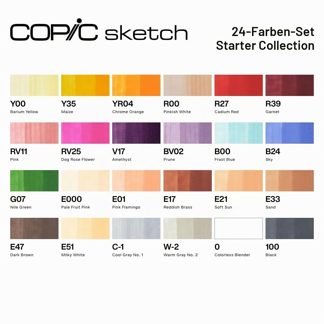 copic-sketch-starter-set-24er-wallet-twin-marker-brush-medium-broad image 2