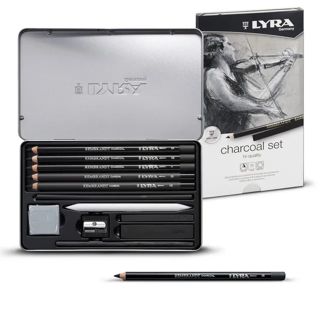 lyra-rembrandt-charcoal-set-k-nstler-kohle-set image 1