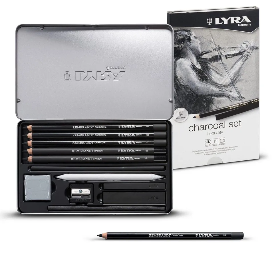 lyra-rembrandt-charcoal-set-k-nstler-kohle-set image 1