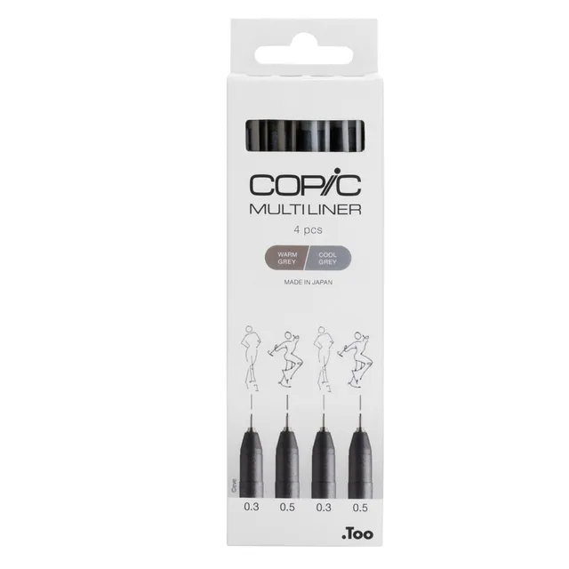 copic-multiliner-set-grey-4-fineliner-0-3-mm-und-0-5-mm-warm-cool-grey image 1