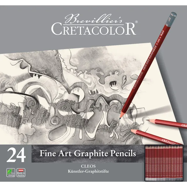 cretacolor-cleos-fine-art-graphite-set-24-teilig-graphit-zeichenset image 1